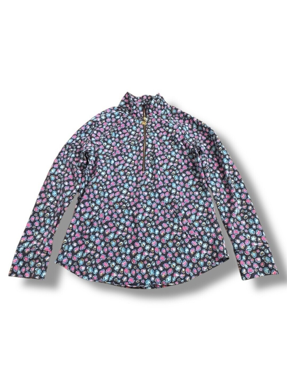 Lilly Pulitzer UPF 50+ Skipper Popover Long sleeve 1/2 Zip Top Women’s Size S